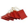 Floristik24 Gift bags paper bags with handle red 12×12×12cm 6pcs