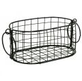 Floristik24 Wire basket with handles metal black 17-32cm set of 4