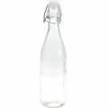 Floristik24 Decorative bottle, flip-top bottle, glass vase to fill, candle holder