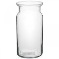 Floristik24 Glass vase Bose flower vase lantern glass jar clear H20cm