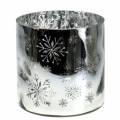 Floristik24 Christmas Decoration Candle jar Metallic Ø20cm H20cm