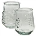 Floristik24 Beverage dispenser glass with tap set with 4 drinking glasses H25.5cm