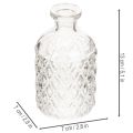 ProductName
Small Clear Glass Vase with Diamond Pattern – Set of 6, 13cm  

ProductDescription
<div>
  <h2>Small Clear Glass Vase with Diamond Pattern for Home Decor</h2>
  <p>
    This small glass vase features a beautiful diamond pattern that adds textu | Floristik24.co.uk