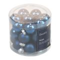 Mini Christmas balls glass blue glass balls Ø2.5cm 20pcs