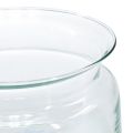 Floristik24 Glass bowl decorative bowl glass swimming bowl Ø16cm H8cm