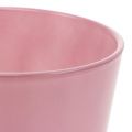 Floristik24 Glass pot Ø10cm H8.5cm old pink