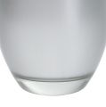 Floristik24 Glass Vase Cosmo Silver Ø10,8cm H12,5cm