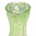 Floristik24 Glass Vase Farmer Silver Green H11cm 6pcs