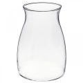 Floristik24 Decorative glass vase clear flower vase glass Ø11cm H20cm