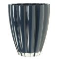 Floristik24 Glass Vase &quot;Bloom&quot; Dark Blue Ø14cm H17cm