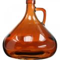Floristik24 Glass vase vintage look glass decoration brown Ø17cm H18cm