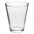 Floristik24 Glass Vase Conical Clear Ø14cm H17.5cm