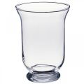 Floristik24 Glass vase clear Ø13.5cm H19.5cm Glass decoration flower vase