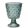 Floristik24 Trophy glass with foot, glass lantern Ø11cm H15.5cm