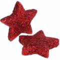 Floristik24 Star glitter red 2.5cm 50p
