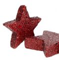Floristik24 Glitter stars for spreading Bordeaux 4-5cm 40pcs