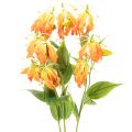 Floristik24 Artificial Gloriosa Flowers in Vibrant Orange with Long Stems, 80cm, Set of 3