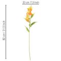 Artificial Gloriosa Flowers in Vibrant Orange with Long Stems, 80cm, Set of 3 | Floristik24.co.uk