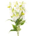 Floristik24 Artificial Gloriosa Flower White and Yellow Decorative Stem 80cm Set of 3