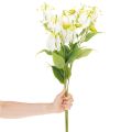 Artificial Gloriosa Flower White and Yellow Decorative Stem 80cm Set of 3 | Floristik24.co.uk