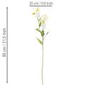 Artificial Gloriosa Flower White and Yellow Decorative Stem 80cm Set of 3 | Floristik24.co.uk