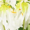 Artificial Gloriosa Flower White and Yellow Decorative Stem 80cm Set of 3 | Floristik24.co.uk
