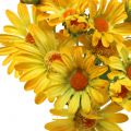 Floristik24 Daisies in bouquet yellow 33cm 6pcs