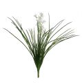 Floristik24 Grass bush with flowers green, white 3pcs
