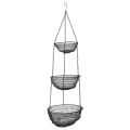 Floristik24 Hanging basket 3 tiers wire basket for hanging Ø30.5cm H100cm