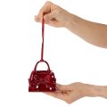 Decorative Polyresin Handbag Ornament with Bow for Hanging, 10cm, Bordeaux Red | Floristik24.co.uk