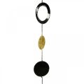 Floristik24 Christmas decoration hanging decoration gold black L124cm 8 elements