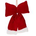 Red Flannel Hanging Bow with