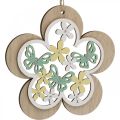 Floristik24 Butterfly to hang, wooden pendant flower, spring decoration with glitter H11/14.5cm 4pcs