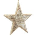 Floristik24 Wooden stars decorative decorative hanger rustic decorative wood Ø15cm