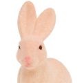 Floristik24 Rabbit flocked 15cm pastel 4pcs
