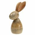 Floristik24 Decorative bunny wood natural Ø7.4cm H18.5cm Easter decoration