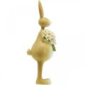 Floristik24 Easter bunny with bouquet of flowers, Easter decoration, decorative figure bunny H32cm