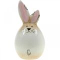 Floristik24 Easter bunny ceramic white egg decorative figure rabbit Ø6cm H11.5cm