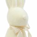 Floristik24 Bunny flocked white cream H42cm