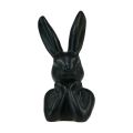 Floristik24 Rabbit thinking rabbit bust black 7×6×15cm