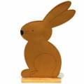 Floristik24 Decorative rabbit sitting felt light brown 40cm x 7cm H61cm Easter decoration, shop window