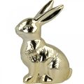 Floristik24 Easter bunny decoration Easter bunny gold bunny sitting H12cm 3pcs