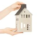 Metal House Ornament with Chimney and Windows 24cm Beige and Grey | Floristik24.co.uk