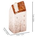 Decorative ceramic house set, miniature houses for standing, 7cm, 3 pieces | Floristik24.co.uk