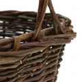 Floristik24 Handle basket willow oval 28cm x 20cm