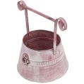 Floristik24 Handle pot pink washed with rose Ø22cm H13,5cm