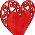 Floristik24 Heart on a stick, decorative plug heart, wedding decoration, Valentine&#39;s Day, heart decoration 16 pieces