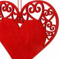 Floristik24 Heart to hang, wedding decoration, pendant heart, heart decoration, Valentine&#39;s Day 12pcs