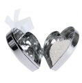 Floristik24 Heart pendant with rose fragrance silver 5cm