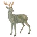 Floristik24 Green Polyresin Deer Figurine for Indoor Decoration, 43cm